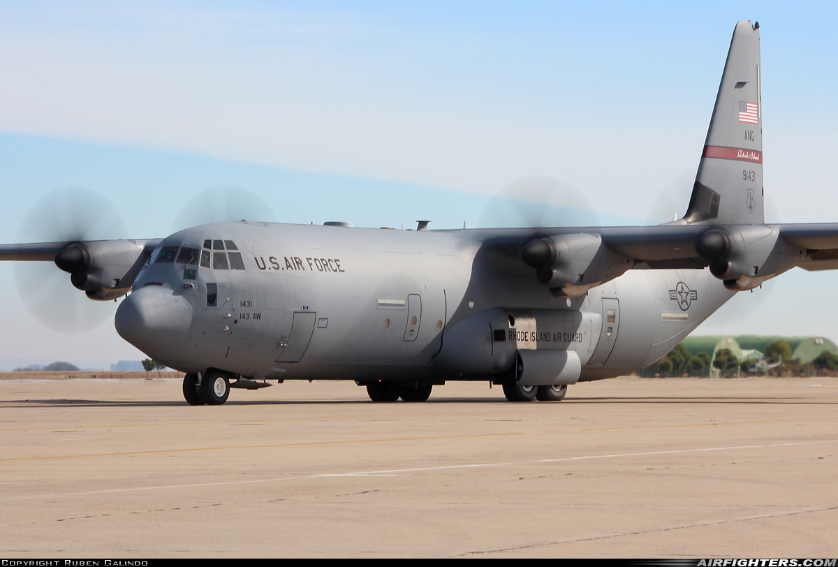 USA - Air Force Lockheed Martin C-130J-30 Hercules (L-382) 99-1431 at Zaragoza (ZAZ / LEZG), Spain