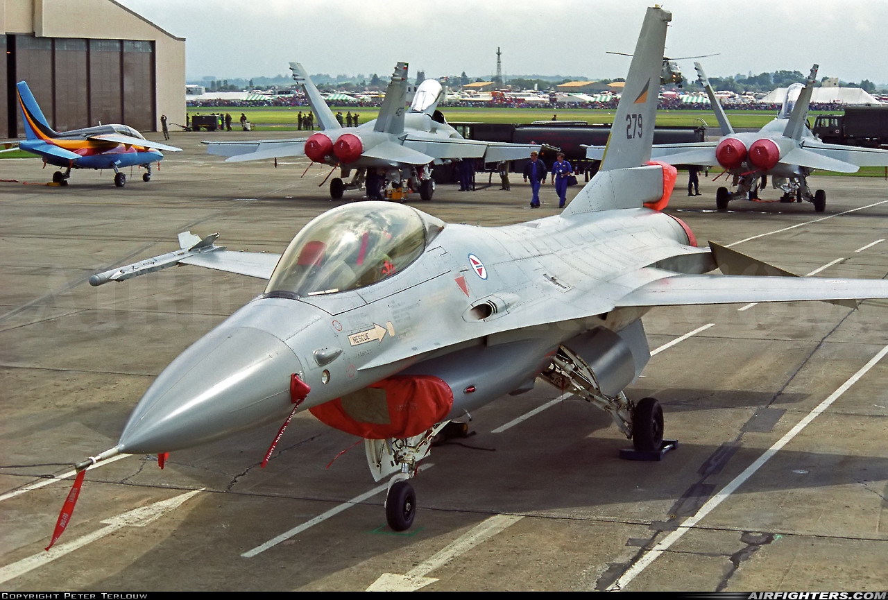 Norway - Air Force General Dynamics F-16A Fighting Falcon 279 at Fairford (FFD / EGVA), UK