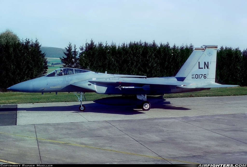 USA - Air Force McDonnell Douglas F-15C Eagle 86-0176 at Pferdsfeld (ETSP), Germany