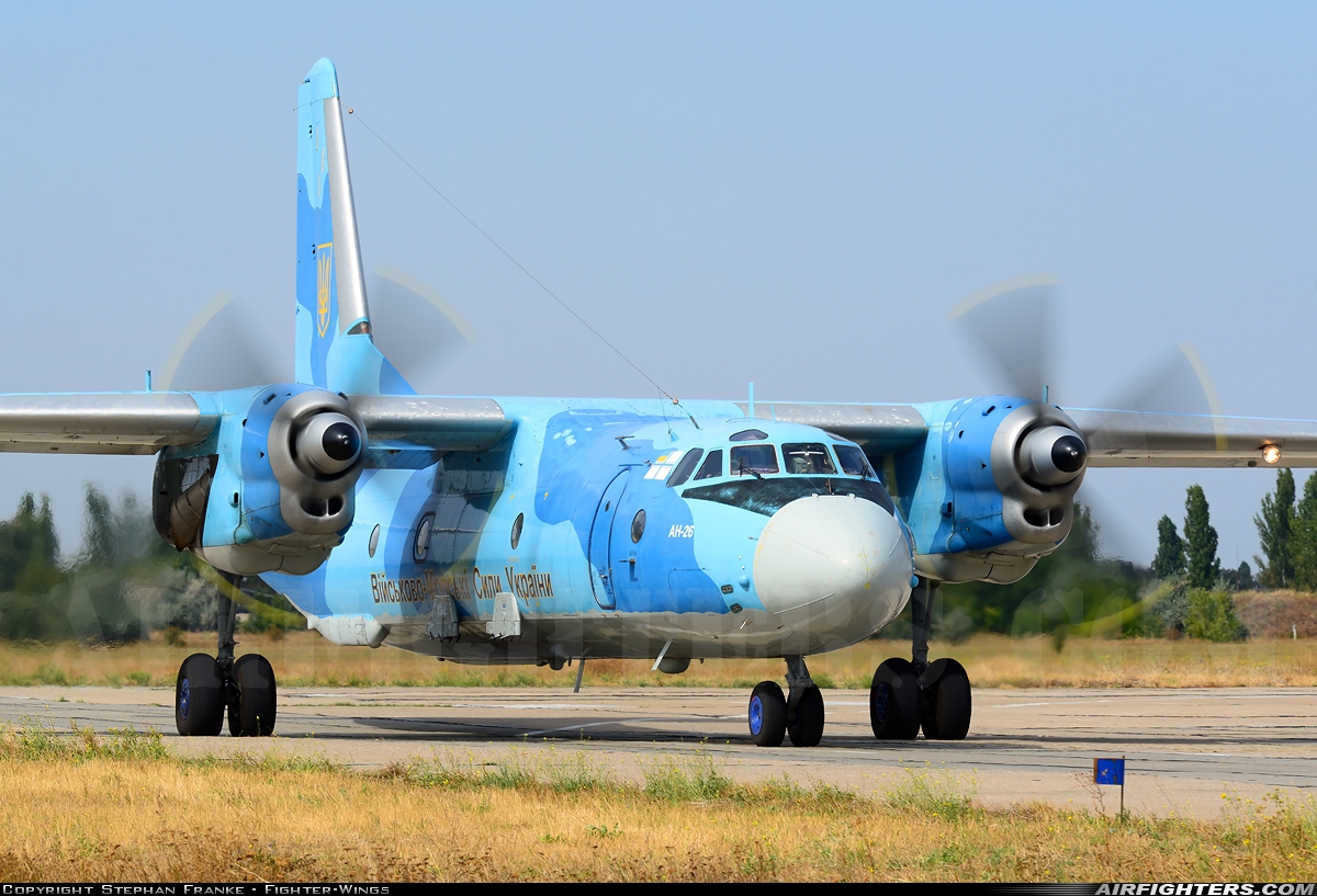 Ukraine - Navy Antonov An-26 10 YELLOW at Nikolayev - Kul'bakino, Ukraine