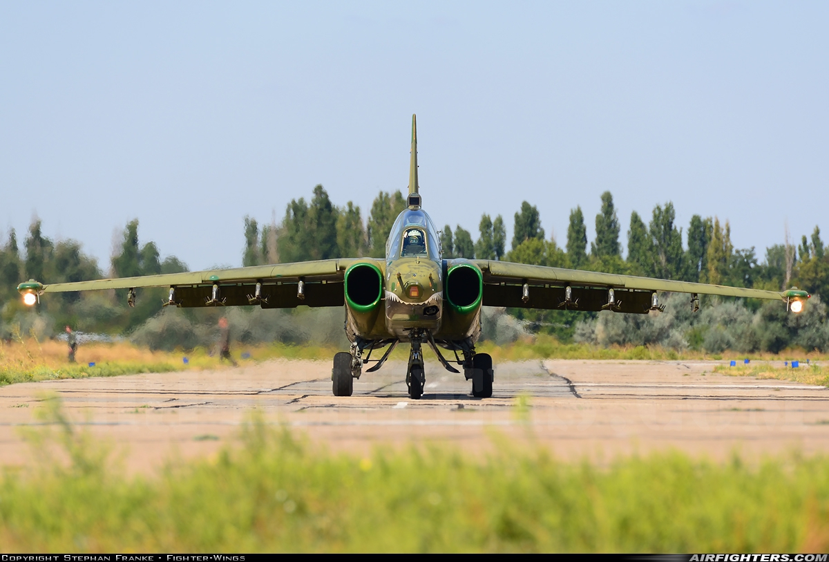 Ukraine - Air Force Sukhoi Su-25UB  at Nikolayev - Kul'bakino, Ukraine