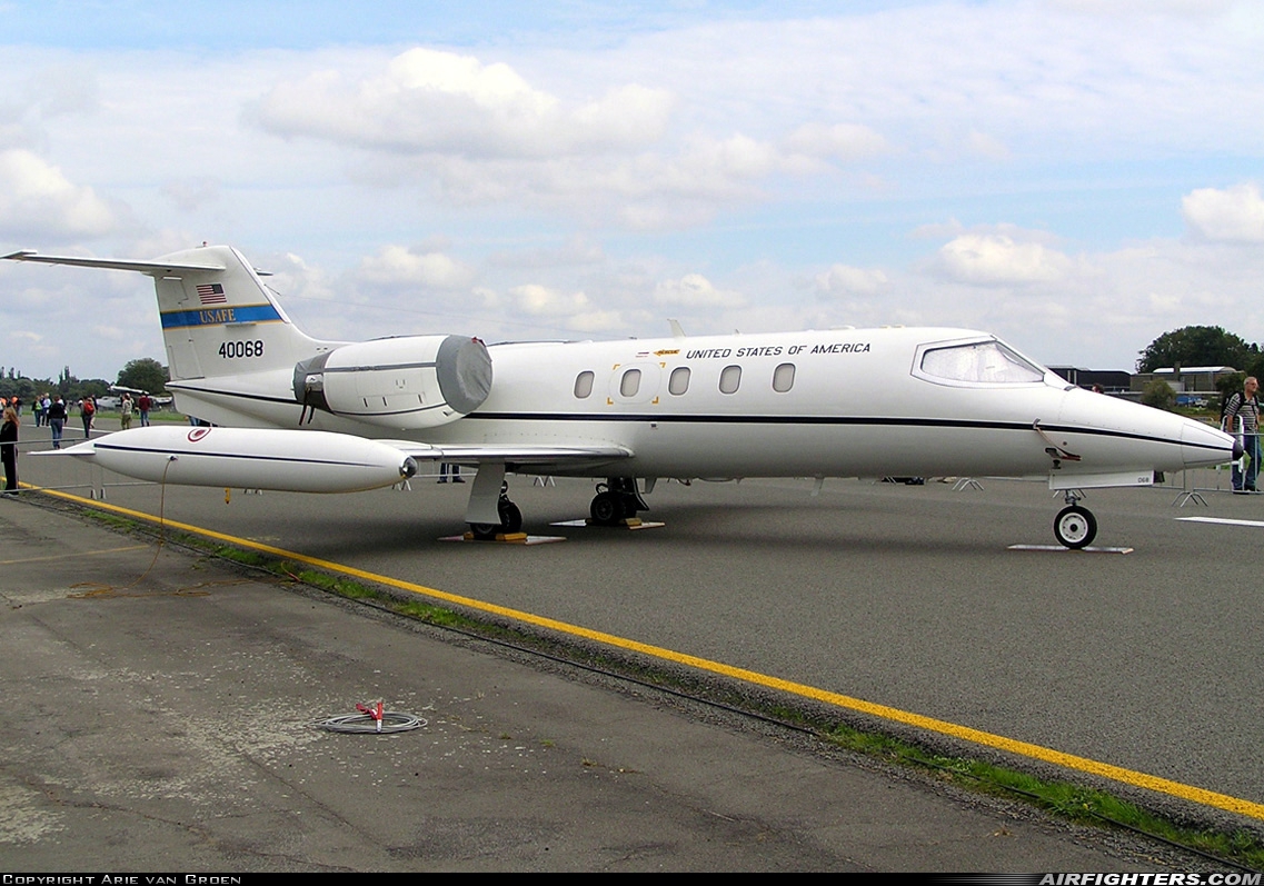 USA - Air Force Learjet C-21A 84-0068 at Beauvechain (EBBE), Belgium