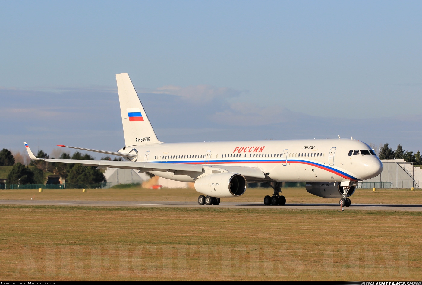Russia - Russia State Transport Company Tupolev Tu-214 RA-64506 at Pardubice (PED / LKPD), Czech Republic