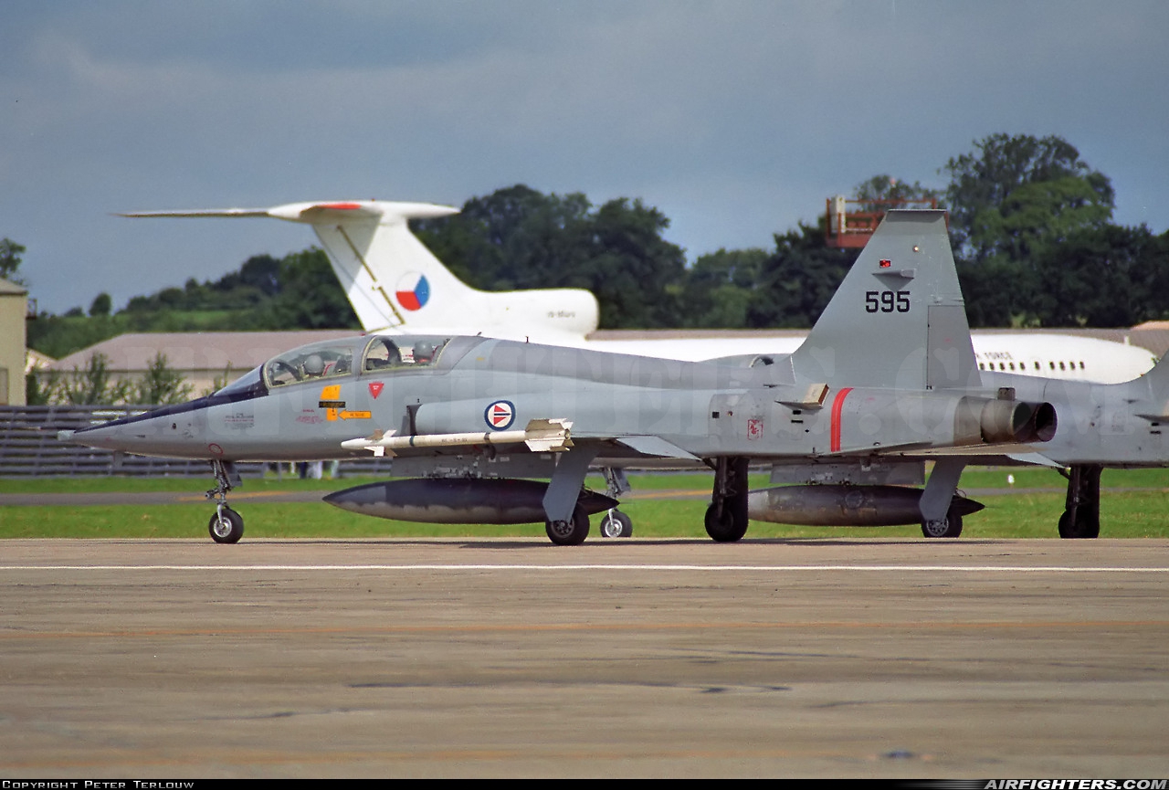 Norway - Air Force Northrop F-5B Freedom Fighter 595 at Fairford (FFD / EGVA), UK