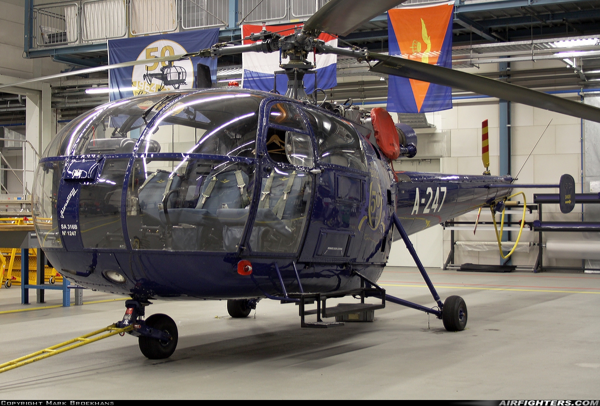 Netherlands - Air Force Aerospatiale SA-316B Alouette III A-247 at Breda - Gilze-Rijen (GLZ / EHGR), Netherlands