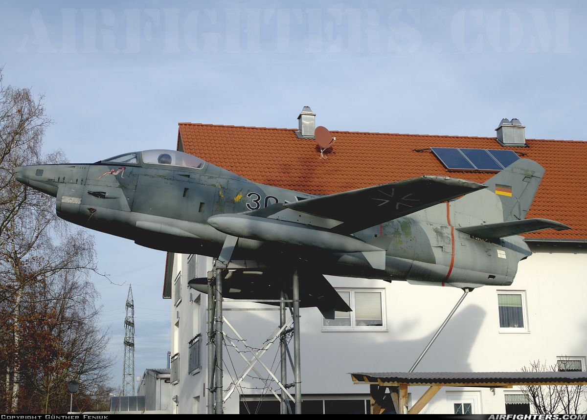 Germany - Air Force Fiat G-91R3 30+10 at Off-Airport - Schwabach, Germany