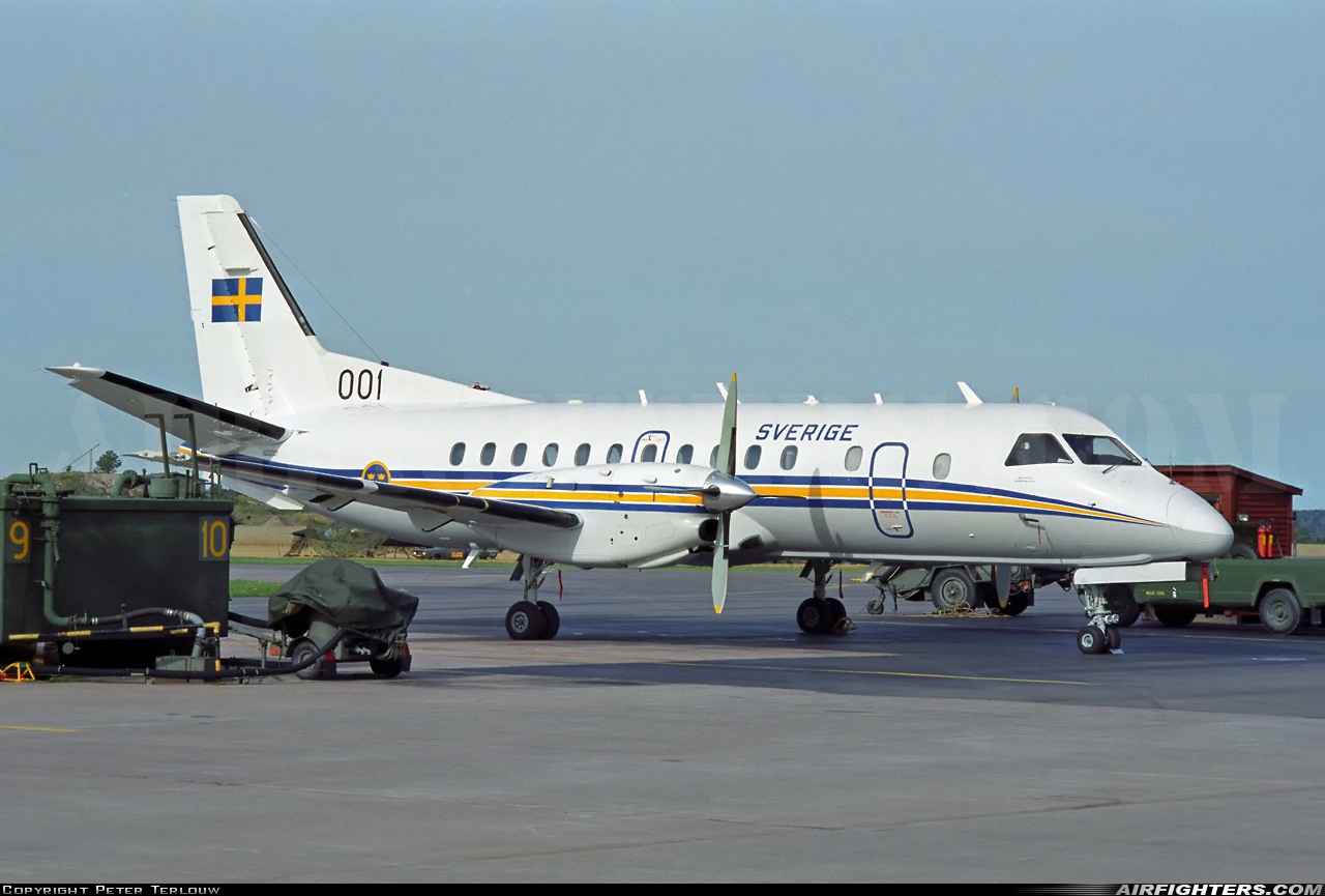 Sweden - Air Force Saab OS100 (SF-340) 100001 at Uppsala (ESCM), Sweden