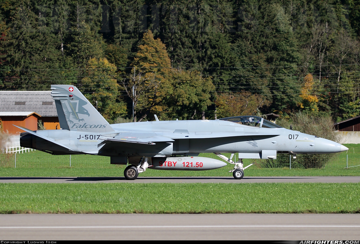 Switzerland - Air Force McDonnell Douglas F/A-18C Hornet J-5017 at Meiringen (LSMM), Switzerland