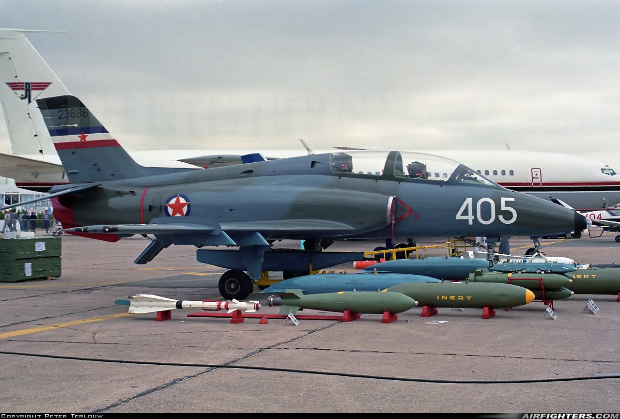 Yugoslavia - Air Force Soko G-4 (N-62) Super Galeb 23686 at Paris - Le Bourget (LBG / LFPB), France