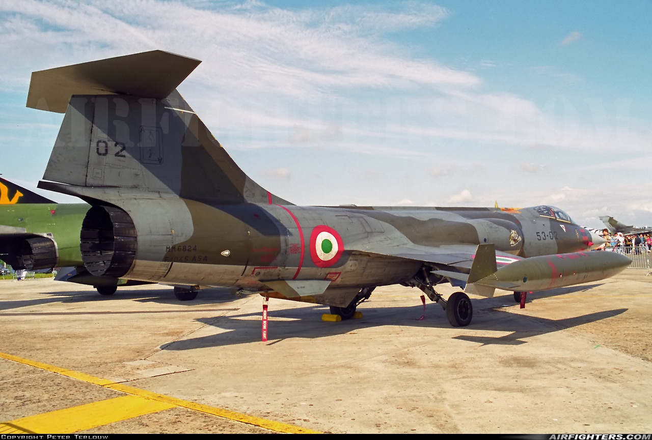 Italy - Air Force Lockheed F-104S-ASA Starfighter MM6824 at Fairford (FFD / EGVA), UK