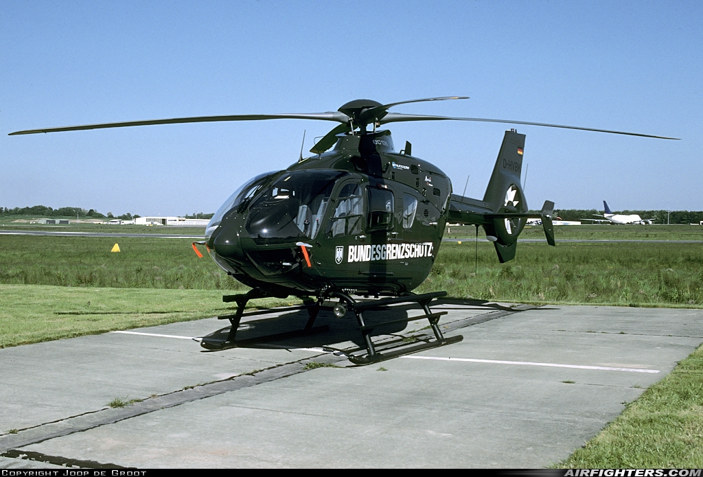 Germany - Bundesgrenzschutz Eurocopter EC-135T1 D-HVBK at Liege (- Bierset) (LGG / EBLG), Belgium