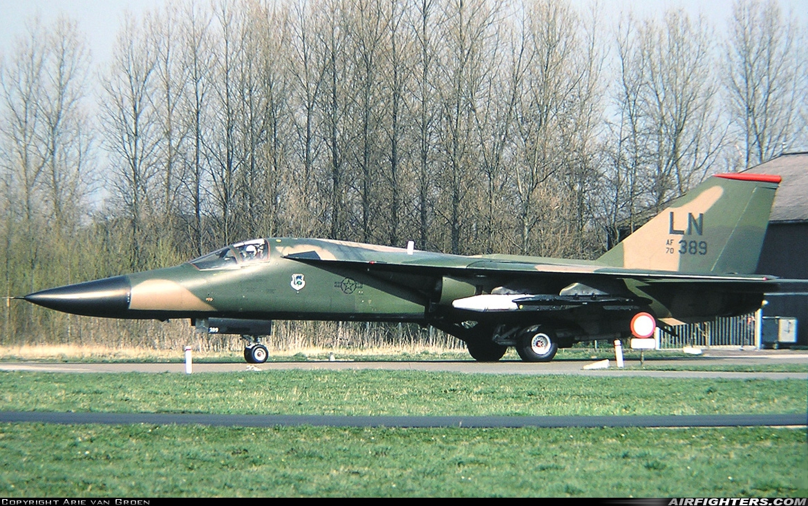 USA - Air Force General Dynamics F-111F Aardvark 70-2389 at Leeuwarden (LWR / EHLW), Netherlands