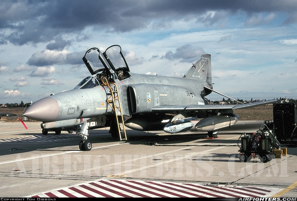 Germany - Air Force McDonnell Douglas F-4F Phantom II 38+68 at Nimes - Garons (FNI / LFTW), France
