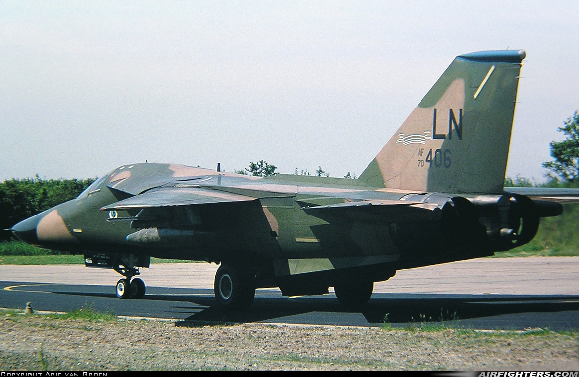 USA - Air Force General Dynamics F-111F Aardvark 70-2406 at Leeuwarden (LWR / EHLW), Netherlands