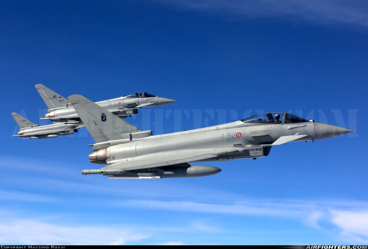 Italy - Air Force Eurofighter F-2000A Typhoon (EF-2000S) MM7294 at In Flight, Italy