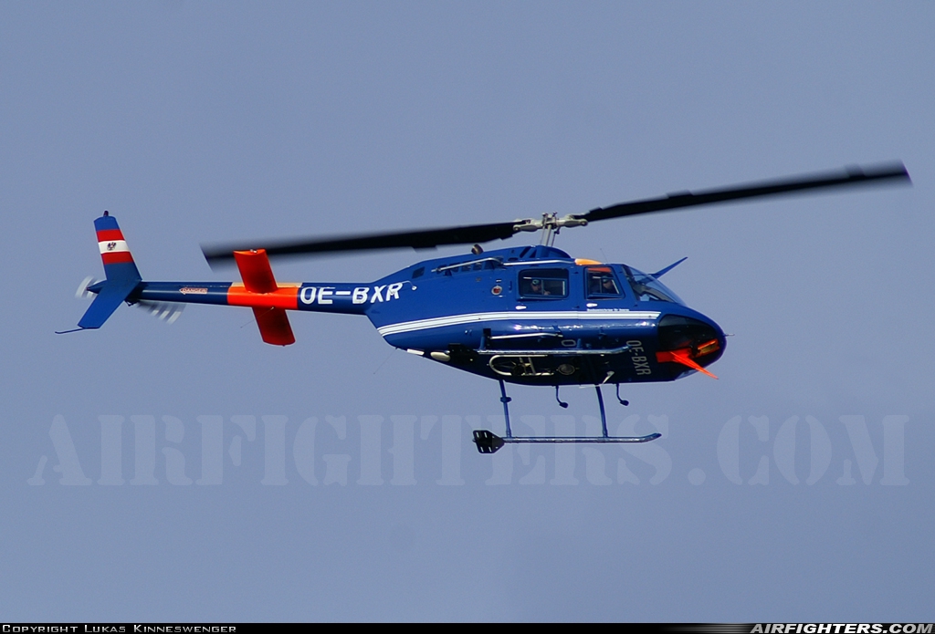 Austria - Police Bell 206B JetRanger OE-BXR at Linz - Horsching (LNZ / LOWL / LOXL), Austria