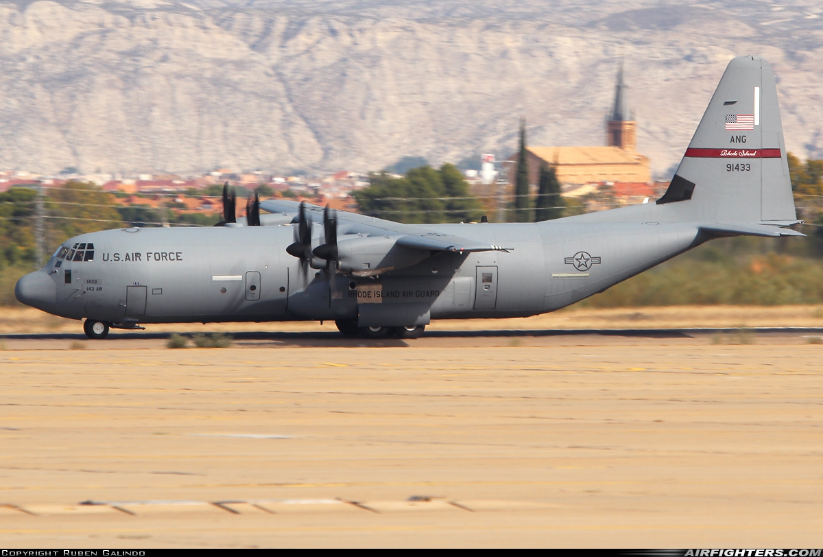 USA - Air Force Lockheed Martin C-130J-30 Hercules (L-382) 99-1433 at Zaragoza (ZAZ / LEZG), Spain