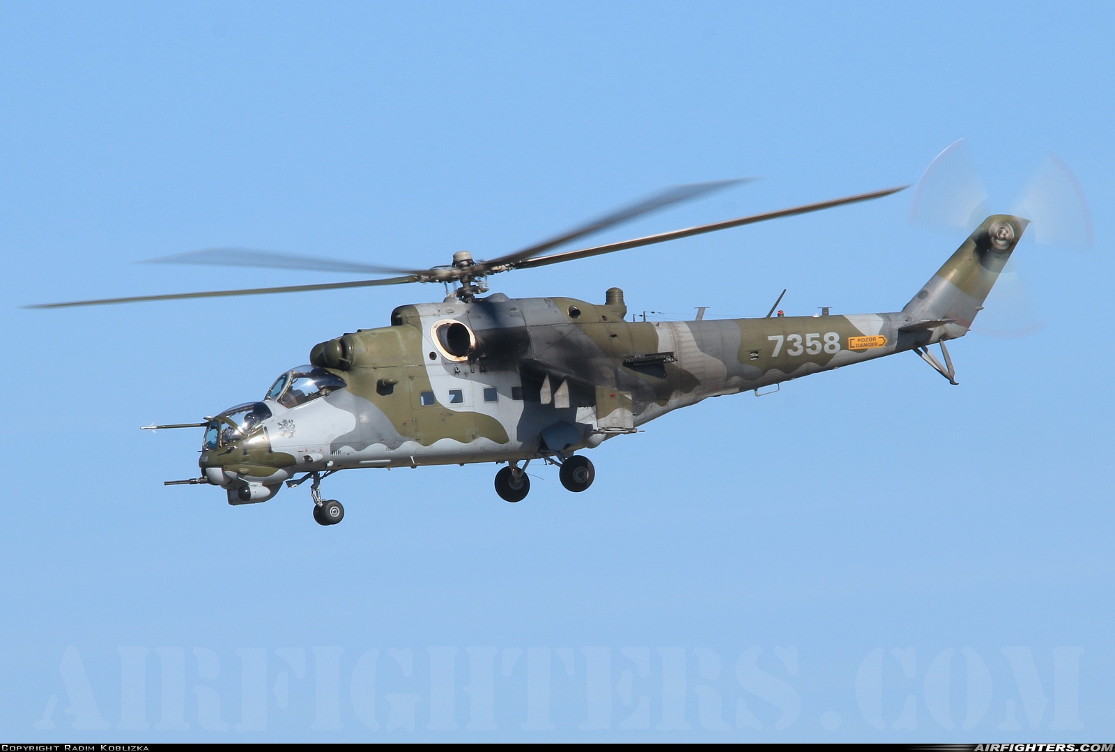 Czech Republic - Air Force Mil Mi-35 (Mi-24V) 7358 at Ostrava - Mosnov (OSR / LKMT), Czech Republic
