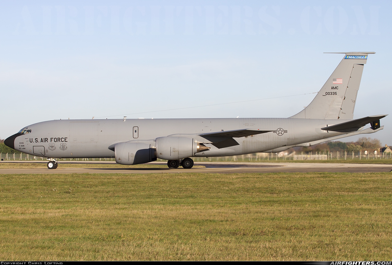 USA - Air Force Boeing KC-135T Stratotanker (717-148) 60-0335 at Mildenhall (MHZ / GXH / EGUN), UK