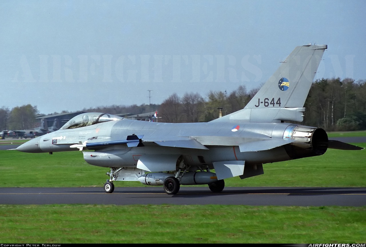 Netherlands - Air Force General Dynamics F-16A Fighting Falcon J-644 at Utrecht - Soesterberg (UTC / EHSB), Netherlands