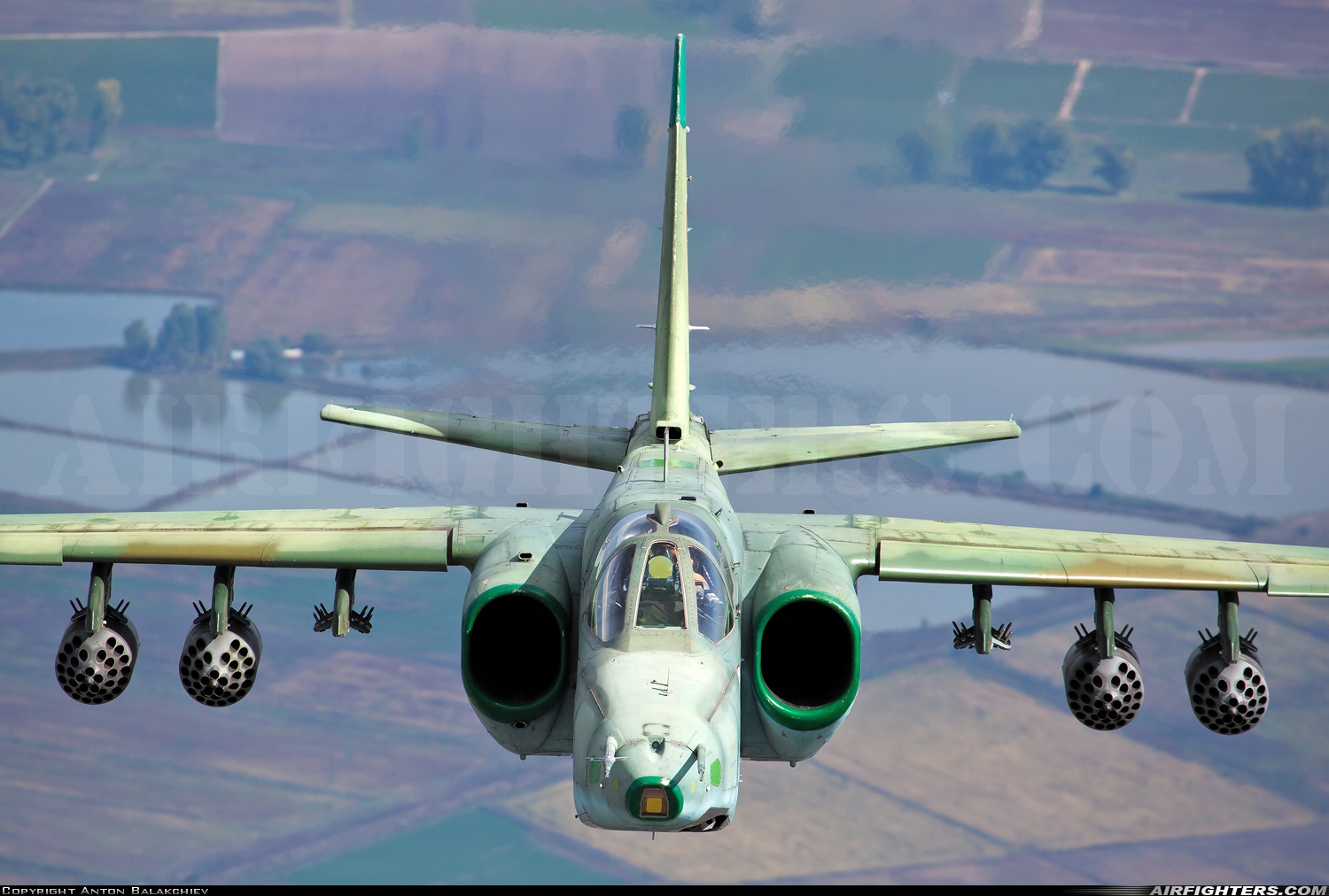 Bulgaria - Air Force Sukhoi Su-25K 246 at In Flight, Bulgaria