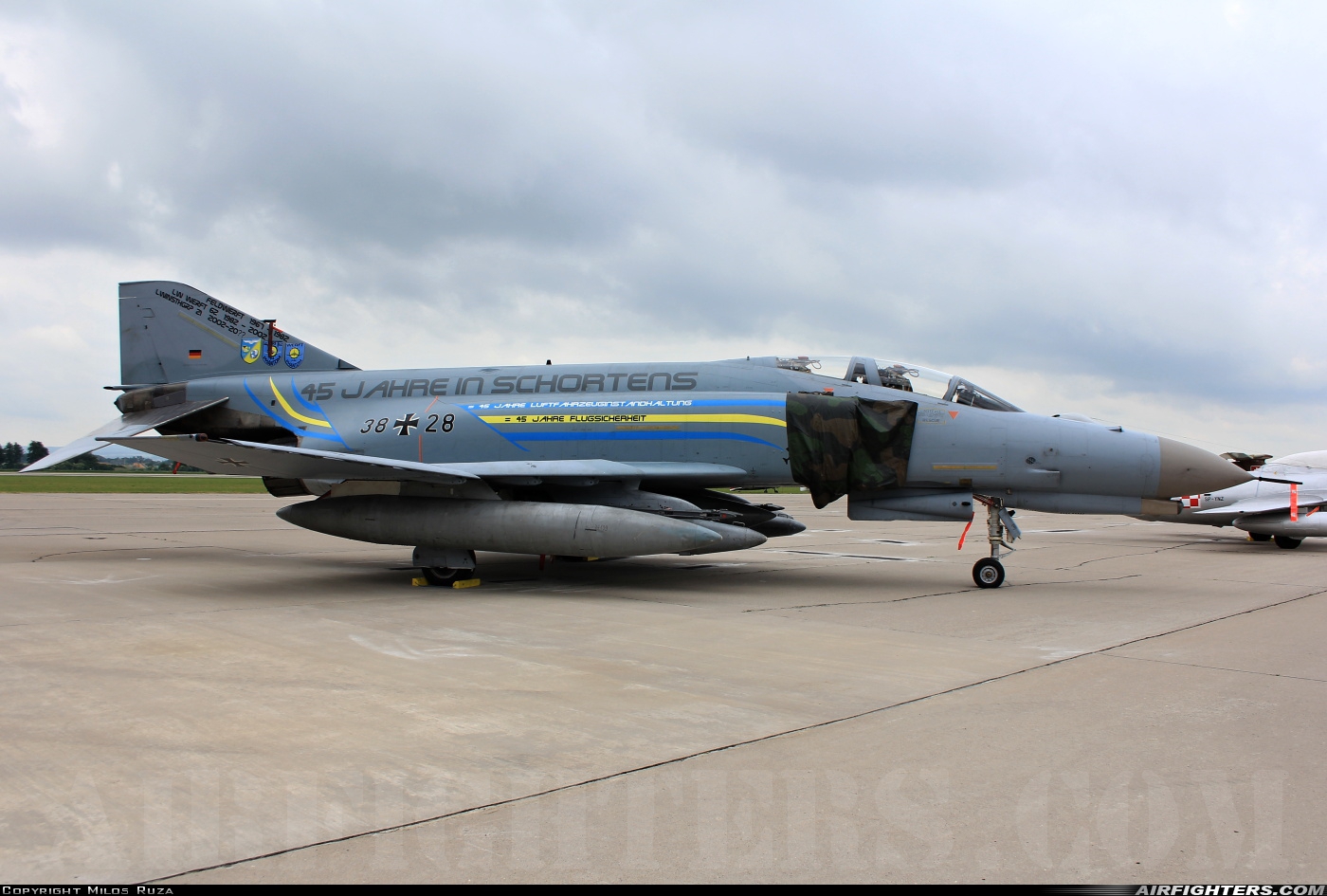Germany - Air Force McDonnell Douglas F-4F Phantom II 38+28 at Pardubice (PED / LKPD), Czech Republic
