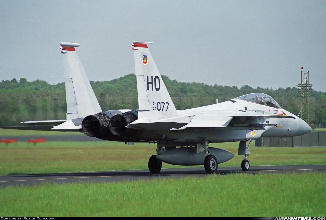 USA - Air Force McDonnell Douglas F-15A Eagle 77-0077 at Utrecht - Soesterberg (UTC / EHSB), Netherlands