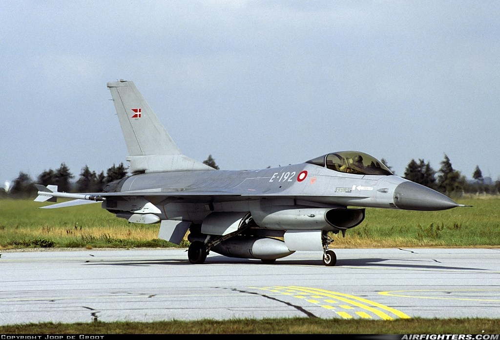 Denmark - Air Force General Dynamics F-16A Fighting Falcon E-192 at Skrydstrup (EKSP), Denmark