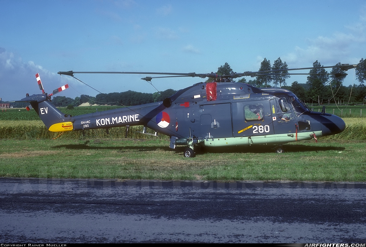 Netherlands - Navy Westland WG-13 Lynx SH-14D 280 at Koksijde (EBFN), Belgium