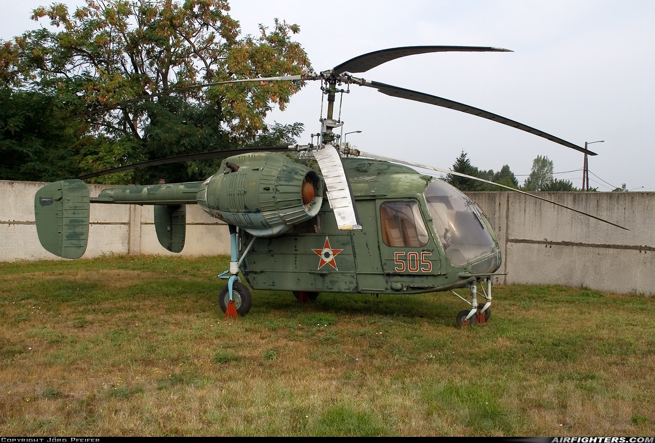 Hungary - Air Force Kamov Ka-26 505 at Szolnok (LHSN), Hungary