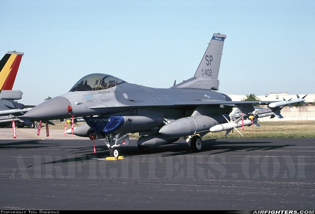 USA - Air Force General Dynamics F-16C Fighting Falcon 91-0402 at Fairford (FFD / EGVA), UK