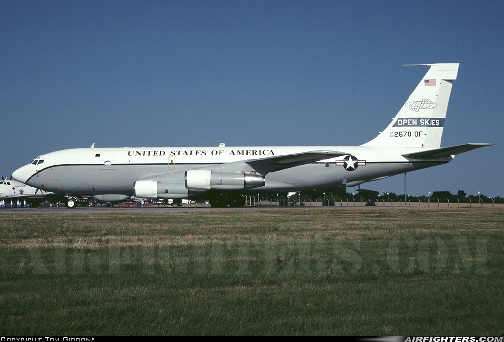 USA - Air Force Boeing OC-135B (717-158) 61-2670 at Fairford (FFD / EGVA), UK