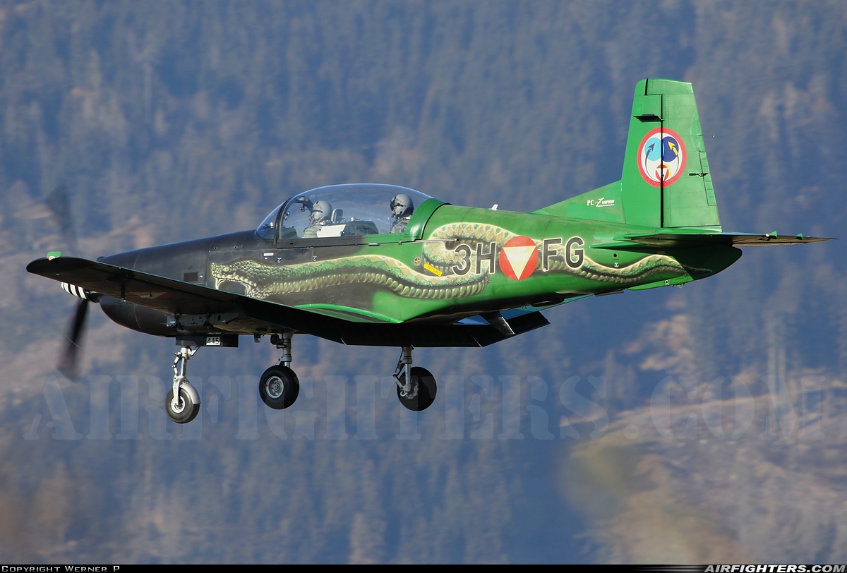 Austria - Air Force Pilatus PC-7 Turbo Trainer 3H-FG at Zeltweg (LOXZ), Austria