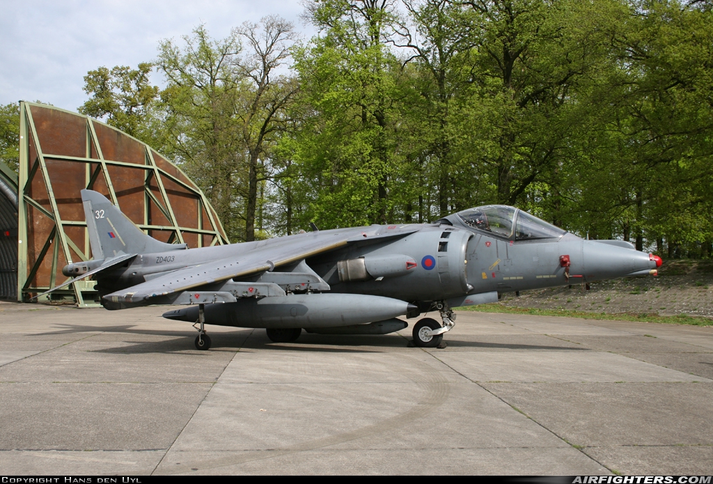 UK - Air Force British Aerospace Harrier GR.7 ZD403 at Weeze (NRN / EDLV), Germany