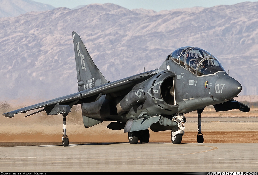 USA - Marines McDonnell Douglas TAV-8B Harrier II 163858 at El Centro - NAF (NJK / KNJK), USA