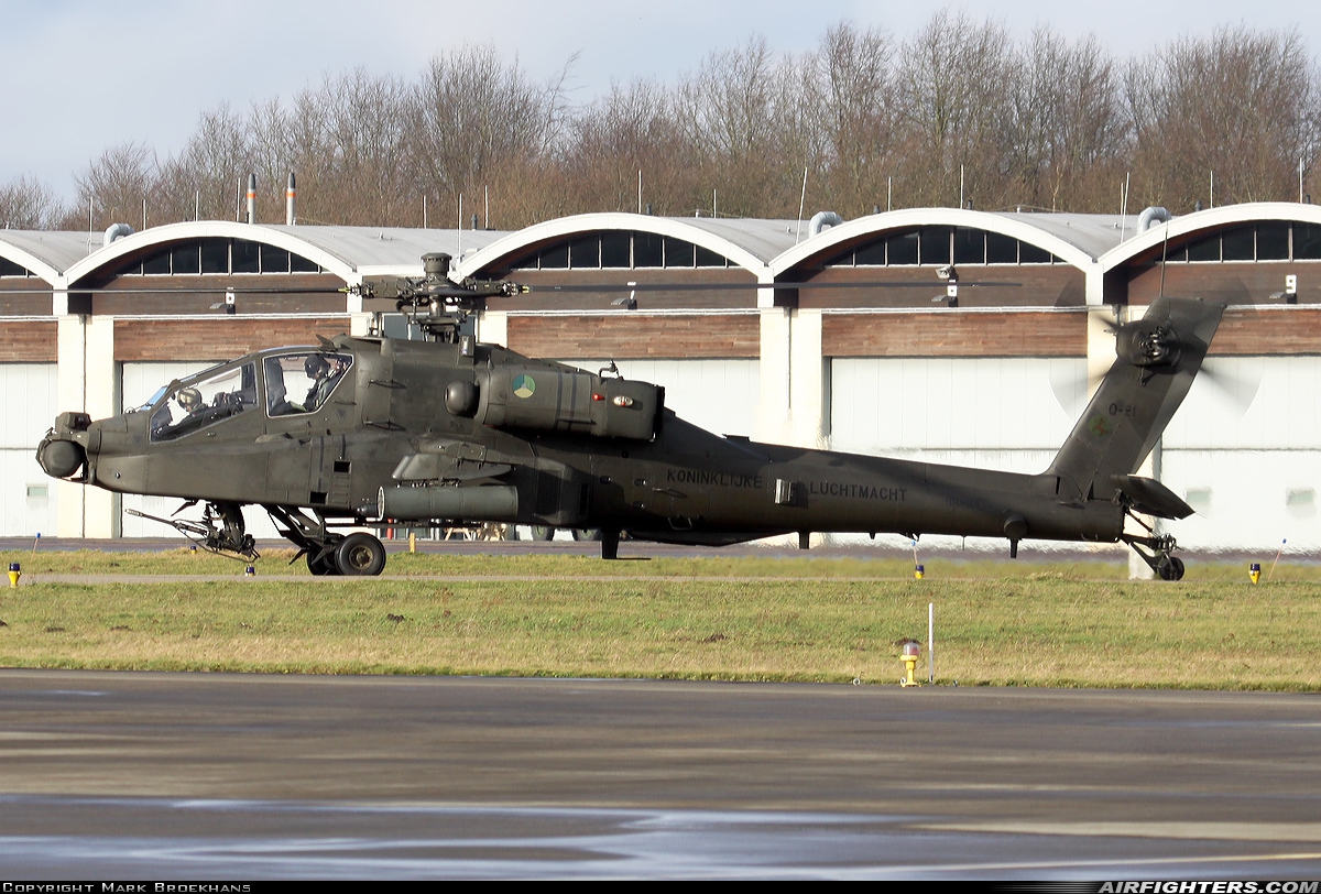 Netherlands - Air Force Boeing AH-64DN Apache Longbow Q-21 at Breda - Gilze-Rijen (GLZ / EHGR), Netherlands
