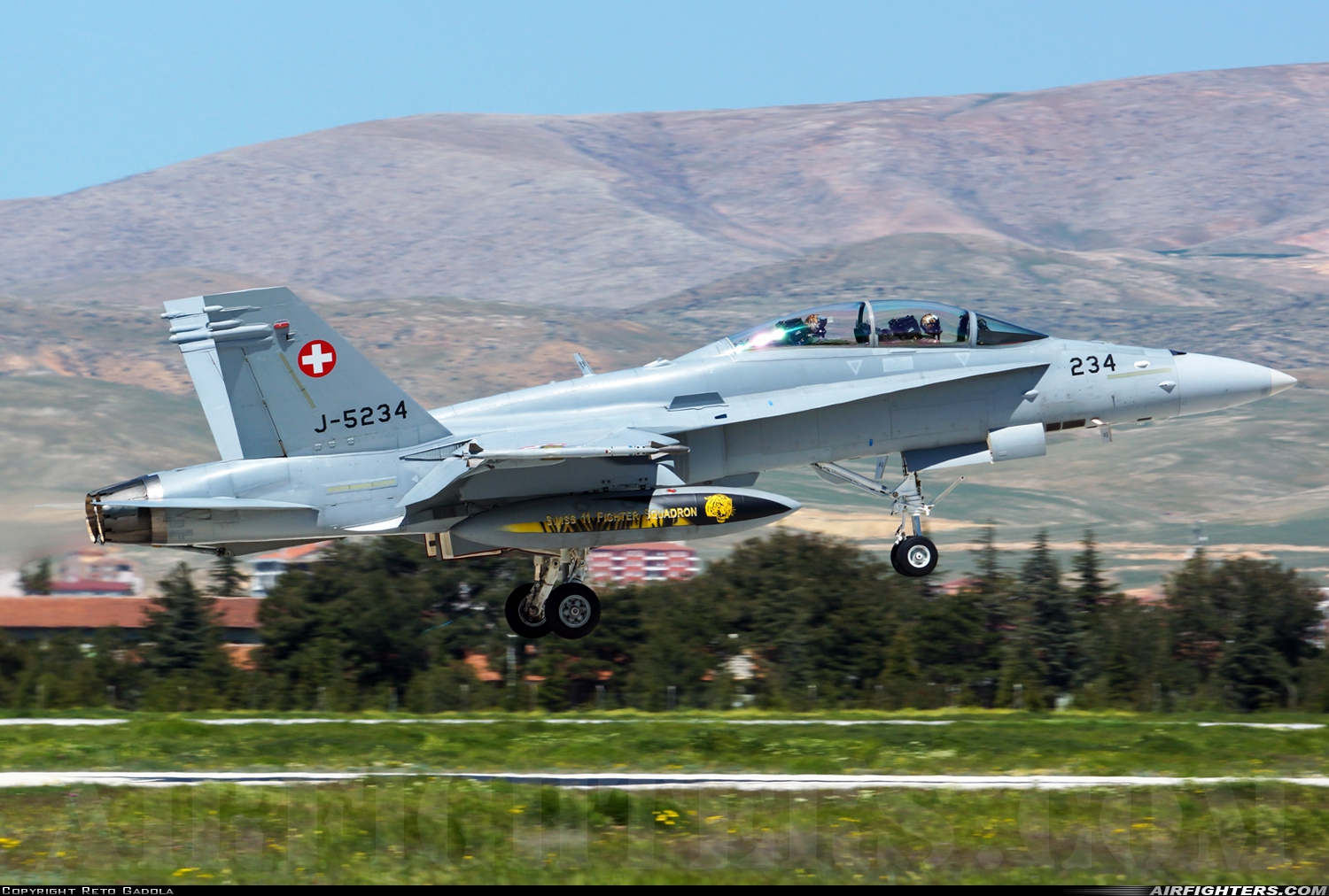 Switzerland - Air Force McDonnell Douglas F/A-18D Hornet J-5234 at Konya (KYA / LTAN), Türkiye