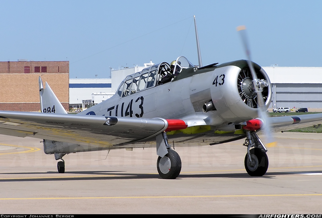 Private North American AT-6G Texan N884TA at Fort Worth - NAS JRB / Carswell Field (AFB) (NFW / KFWH), USA