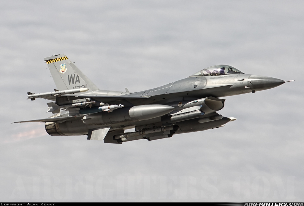 USA - Air Force General Dynamics F-16C Fighting Falcon 90-0721 at Las Vegas - Nellis AFB (LSV / KLSV), USA