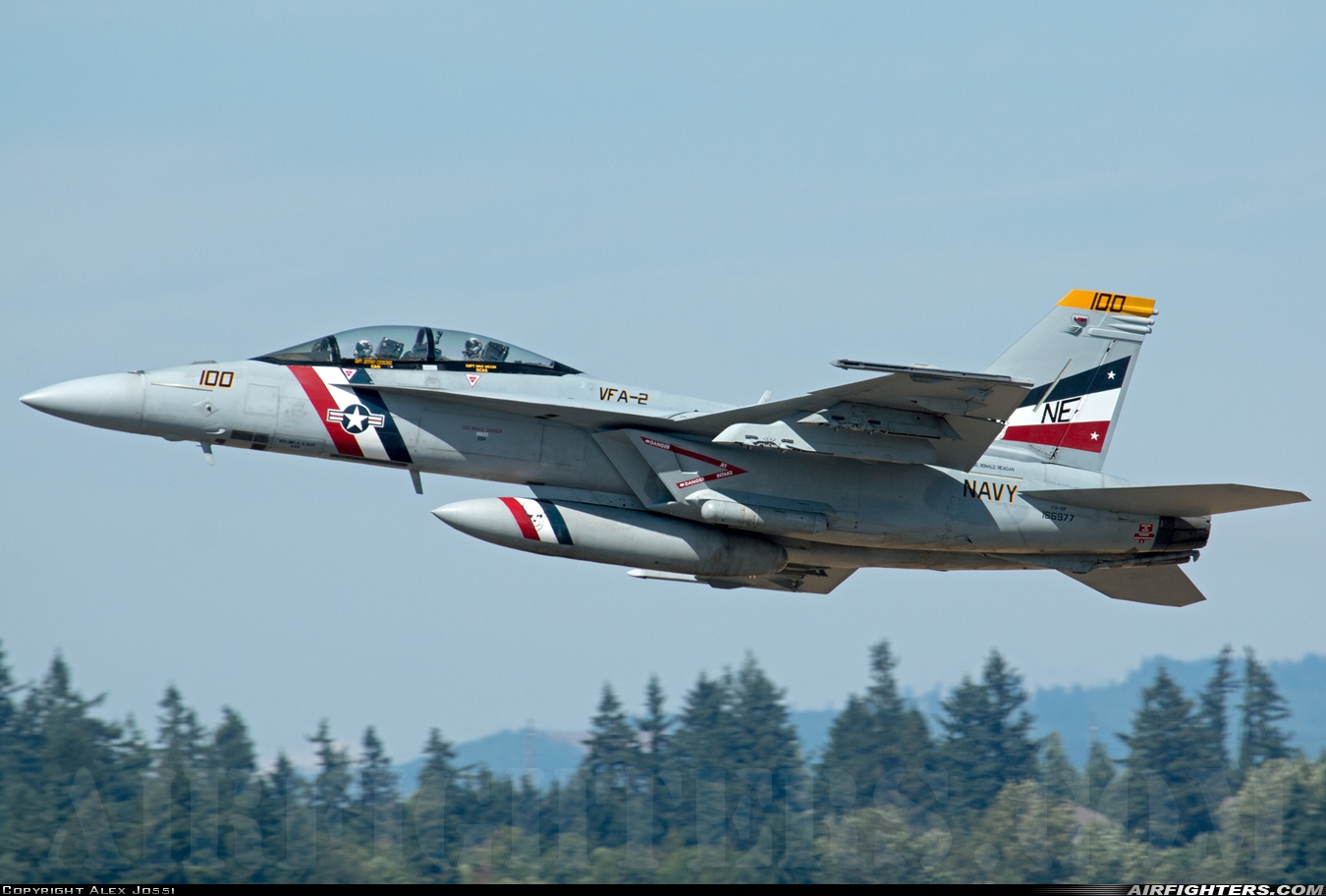 USA - Navy Boeing F/A-18F Super Hornet 166977 at Portland - Int. (PDX / KPDX), USA