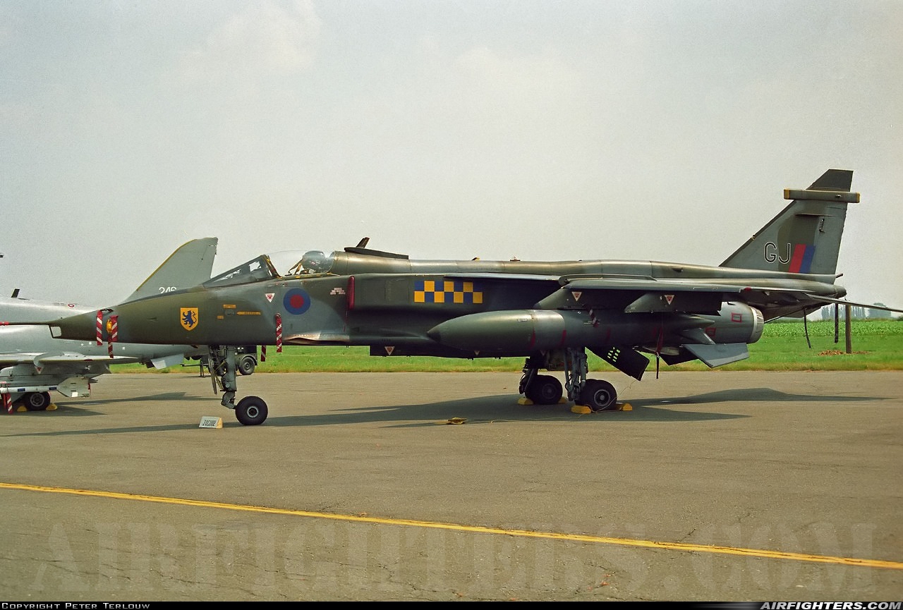 UK - Air Force Sepecat Jaguar GR3A XZ364 at Chievres (EBCV), Belgium