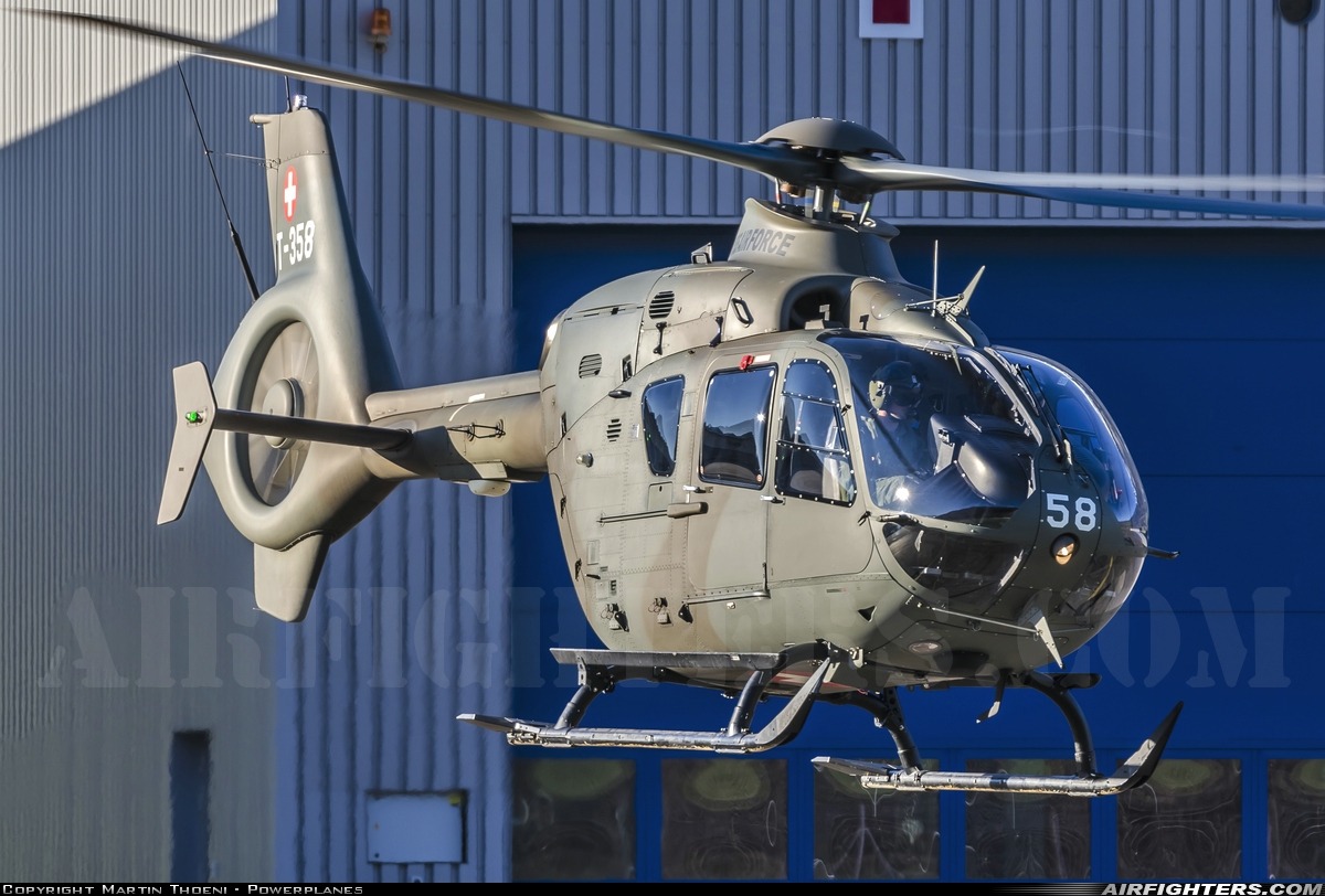 Switzerland - Air Force Eurocopter TH05 (EC-635P2+) T-358 at Alpnach (LSMA), Switzerland