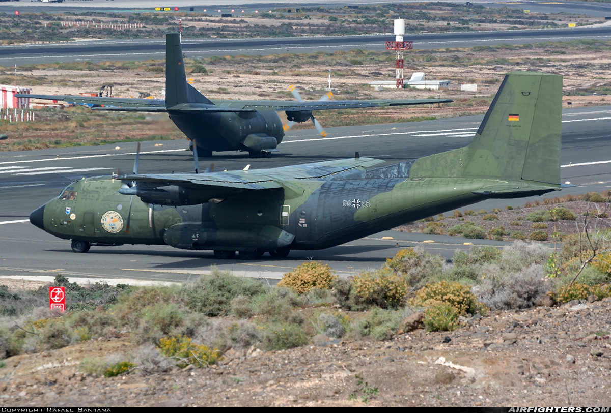 Germany - Air Force Transport Allianz C-160D 50+55 at Gran Canaria (- Las Palmas / Gando) (LPA / GCLP), Spain
