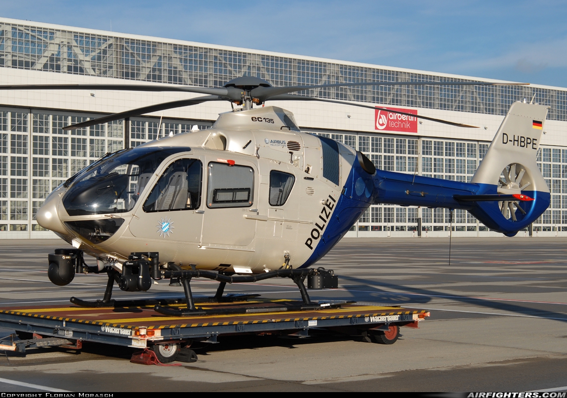 Germany - Bundespolizei Eurocopter EC-135P2+ D-HBPE at Munich (- Franz Josef Strauss) (MUC / EDDM), Germany