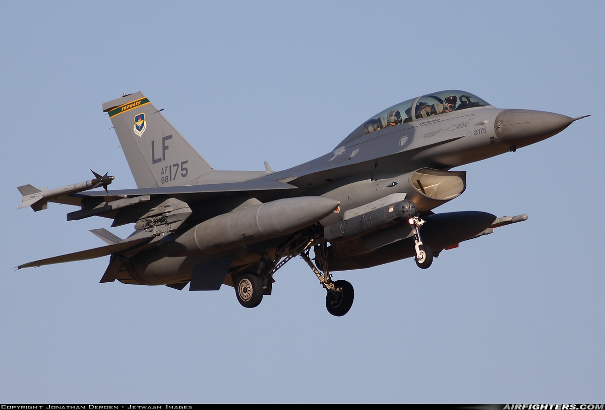 USA - Air Force General Dynamics F-16D Fighting Falcon 88-0175 at Glendale (Phoenix) - Luke AFB (LUF / KLUF), USA