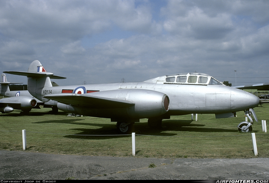 UK - Air Force Gloster Meteor T.7 VZ634 at Winthorpe, UK