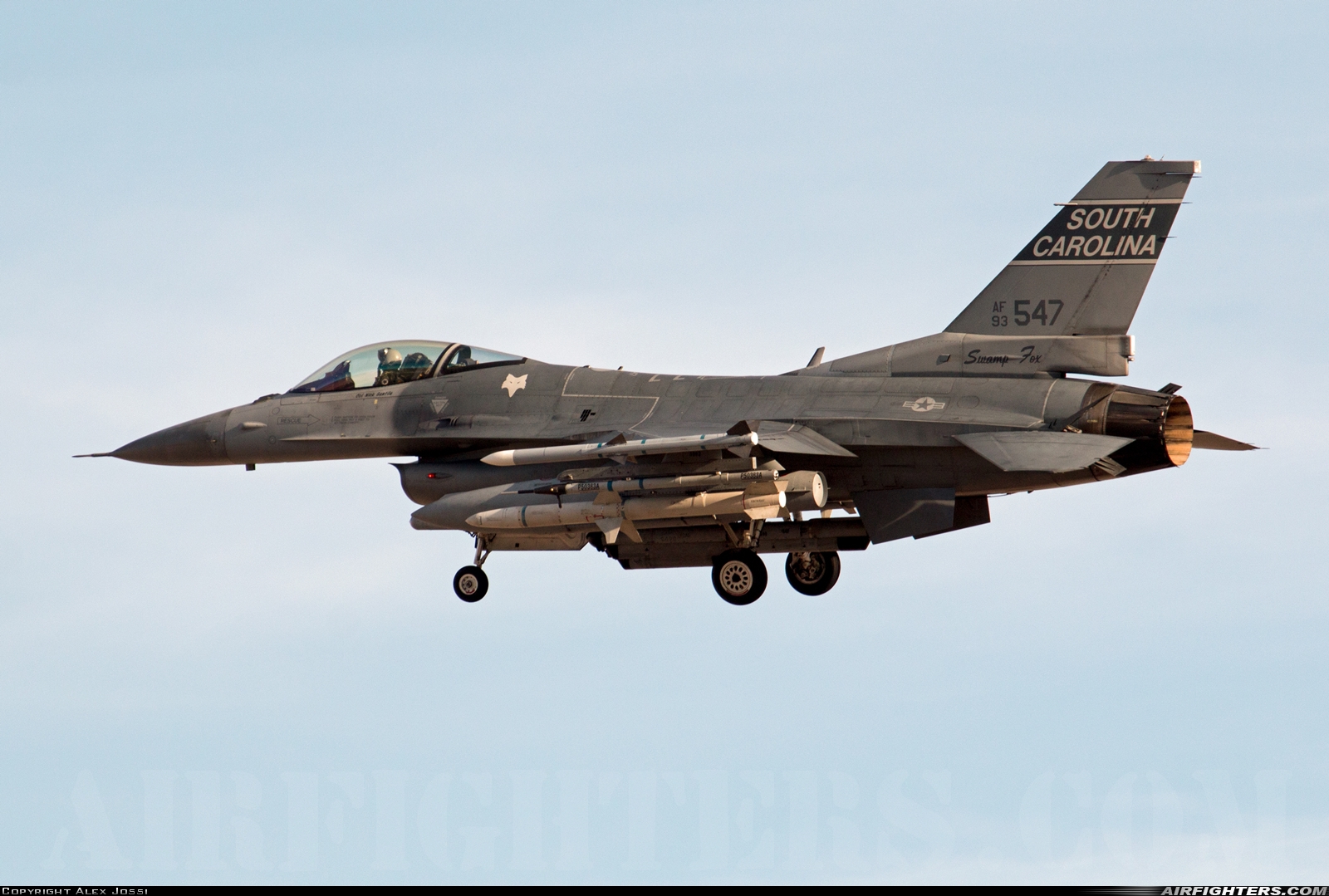 USA - Air Force General Dynamics F-16C Fighting Falcon 93-0547 at Las Vegas - Nellis AFB (LSV / KLSV), USA