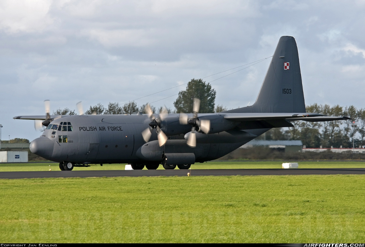 Poland - Air Force Lockheed C-130E Hercules (L-382) 1503 at Leeuwarden (LWR / EHLW), Netherlands