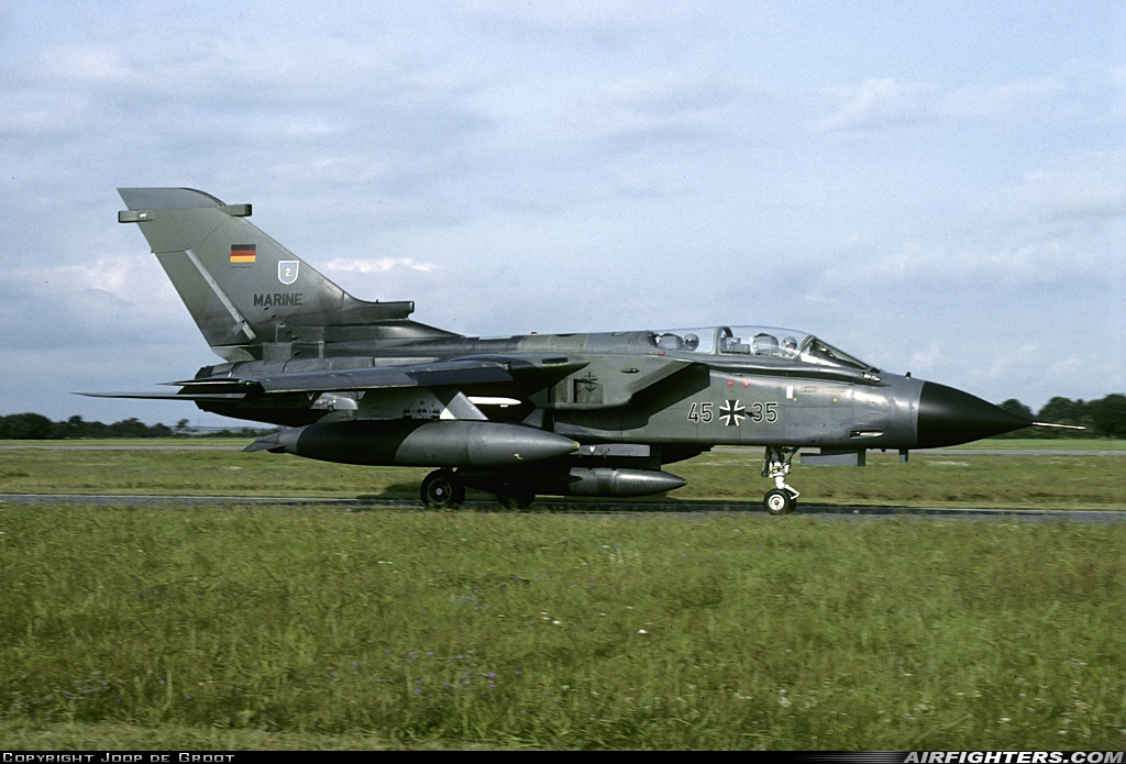 Germany - Navy Panavia Tornado IDS 45+35 at Eggebek (ETME), Germany