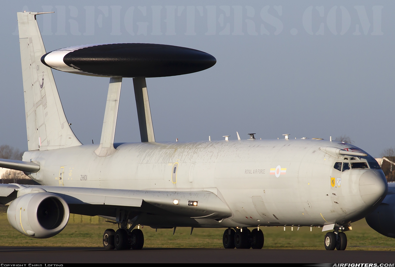 UK - Air Force Boeing E-3D Sentry AEW1 (707-300) ZH101 at Coningsby (EGXC), UK